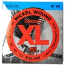 Struny pre elektrickú gitaru D'Addario EXL 10-52