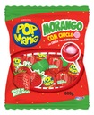 Pop Mania Morango Lollipop s jahodovou žuvačkou 50 ks