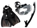 TUSA IMPREX SET MASKA Snorkel FINS L 42-49 BKBK