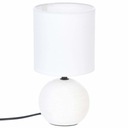 POSTEĽNÁ LAMPA BOULE BIELA ​​KERAMICKÁ STOLNÁ LAMPA