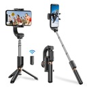 Gimbal Tripod Selfie Stick Stabilizer 3v1 Diaľkové ovládanie pre telefón / iPhone