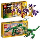 LEGO Creator 3 v 1 31125 Fantastické lesné bytosti + mocné dinosaury