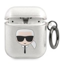 Puzdro Karl Lagerfeld pre AirPods 1 Silver