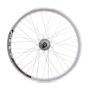 KOLESO 24 PREDNÉ ALU SHIMANO S GENERÁTOROM 3W 6V strieborné