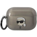 Originálne puzdro na slúchadlá Karl Lagerfeld pre AirPods Pro 2, čierne puzdro