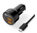 Autonabíjačka Aukey CC-T8 2xUSB QC 36W