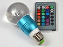 GAIS E27 3W RGB LED ŽIAROVKA S MODRÝM DIAĽKOVÝM OVLÁDANÍM