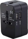 ADAPTÉR SVET USA UK EÚ USB OUTLET ADAPTÉR