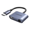 UZELENÝ ZVUKOVÝ KÁBEL ADAPTÉRA USB-C NA USB-C 30 W MINI jack 3,5 MM SLÚCHADLÁ