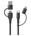 RÝCHLO NABÍJANÝ IPHONE 3 V 1 s viacnásobným USB-C AMiO