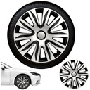 SET GÓRECKI NARDO HUBCAPS SILVER & BLACK 15