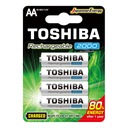 4x batérie TOSHIBA AA R6 2000mAh