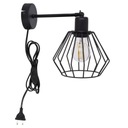 LOFT DIAMANTOVÁ NÁSTENNÁ LAMPA S LED ZÁSTRČKOU