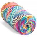 Mäkká točená šnúrka YarnArt TWISTED Macrame 3 mm VR ombre RAINBOW 919