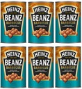 HEINZ 6x BAKED BEANZ BARBEQUE Fazuľa v paradajkovej omáčke