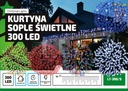 Cencúľové závesné lampy, vonkajšie, 300LED, 15m. ČASOVAČ RÔZNE FAREBNÉ VZORKY...