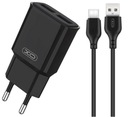 Sieťová nabíjačka, napájanie 2xUSB 2,4A + USB-C kábel