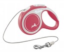 FLEXI Leash New Comfort S lano 5m 12kg Červené