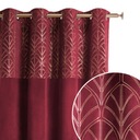 Hotový velúrový záves s očkami Bliss velvet bordový 140x250 S