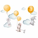 Samolepky na stenu BUNTS, CLOUDS, BALOONS pre deti