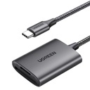 Čítačka kariet Ugreen CM401 USB C 5Gb/s SD/TF - šedá