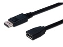 DisplayPort 1.2 samec - samica 4K predlžovací kábel 2m