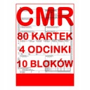 Nákladný list CMR 80 listov - 4 sekcie - 20 buniek