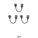 3x One Piece OBD2 Adapter Connector Cable For