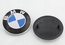 Poklop masky s logom BMW 82 mm ČIERNE POZADIE = SILNÉ LEPIVO