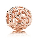 Charms Pandora Rose - Pink Openwork Hearts 780964