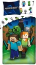 MINECRAFT POSTEĽNE 140X200 ALEX STEVE GAME GAME BAVLNA