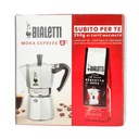 Bialetti set Moka Express 6tz kávovar Perfetto Moka Classico 250g