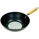 Oceľová indukčná panvica Wok nepriľnavá 28 cm