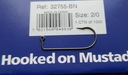 Mustad Jig Hook 32755-BN veľkosť 2/0-ks 100