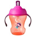 Tommee Love Pink sippy pohár so slamkou 230ml 6m