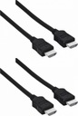 Hama HDMI - HDMI kábel 1,5m čierny x2