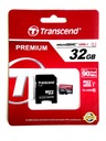 TRANSCEND 32 GB micro SDHC Class 10 Premium 90 MB/s