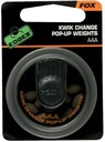 Vyskakovacie závažia Fox Edges Kwik Change AAA-0,8g (10 ks.)