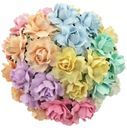 Papier FLOWERS ROSE cottage pastel 30mm 50 ks