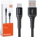 MCDODO RÝCHLY ODOLNÝ KÁBEL USB TYP C QC 4.0 3M