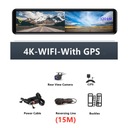 Dash Cam 4K videorekordér spätné zrkadlo