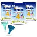 3x Mlieko HUMANA 4, 650g + QUUT lopatka + lopár