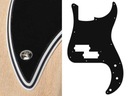 BOSTON P. Bass Pickguard, 4 vrstvy (BK)