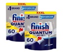 FINISH Quantum Kapsule do umývačky riadu Citrón 2x ​​60