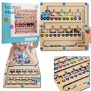 MONTESSORI MAGNETICKÁ DOSKA VZDELÁVACIE DREVENÉ PUZZLE SORTER CIUCHC