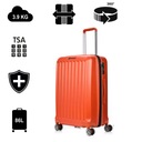 Stredný kufor na kolieskach TSA lock batožina 86 l ABS SwissBags Cosmos 65 cm