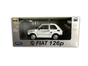 MALUCH FIAT 126 BIELY KOV MODEL 1:21 WELLY