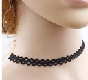 CHOKER, retiazka čierny trojuholník, krk, vzor boho vintage trojuholník