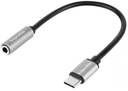 ADAPTÉR ADAPTÉROVÝ KÁBEL USB TYP-C - AUX KONEKTOR SILNÝ