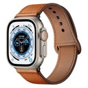 Kožený HNEDÝ kožený remienok pre Apple Watch Ultra